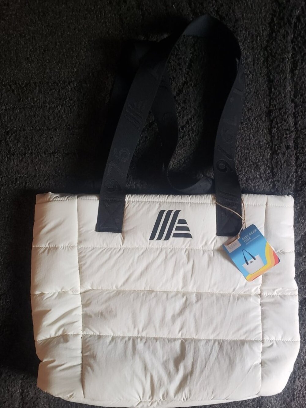 NWT - Aldi Gear 50th Anniversary White Puffy Tote Bag Limited Edition 2026